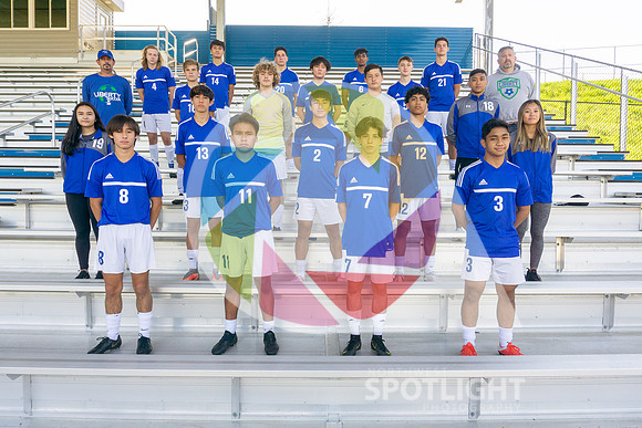 Liberty Soccer Team 21-Varsity serious
