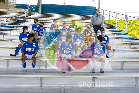 Liberty Soccer Team 21-JV masks