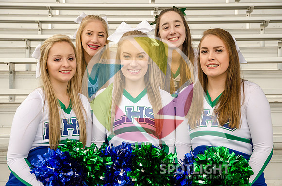 LHS Cheer 5 Seniors 9178