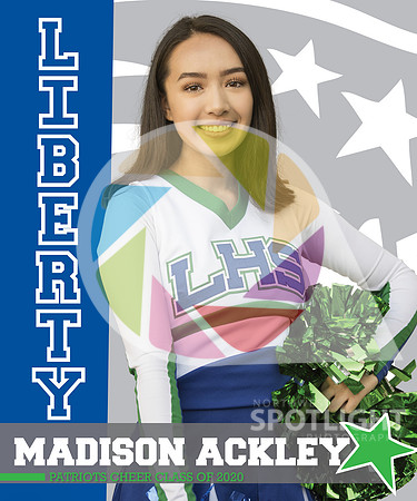LHS Cheer Banner Madison Ackley